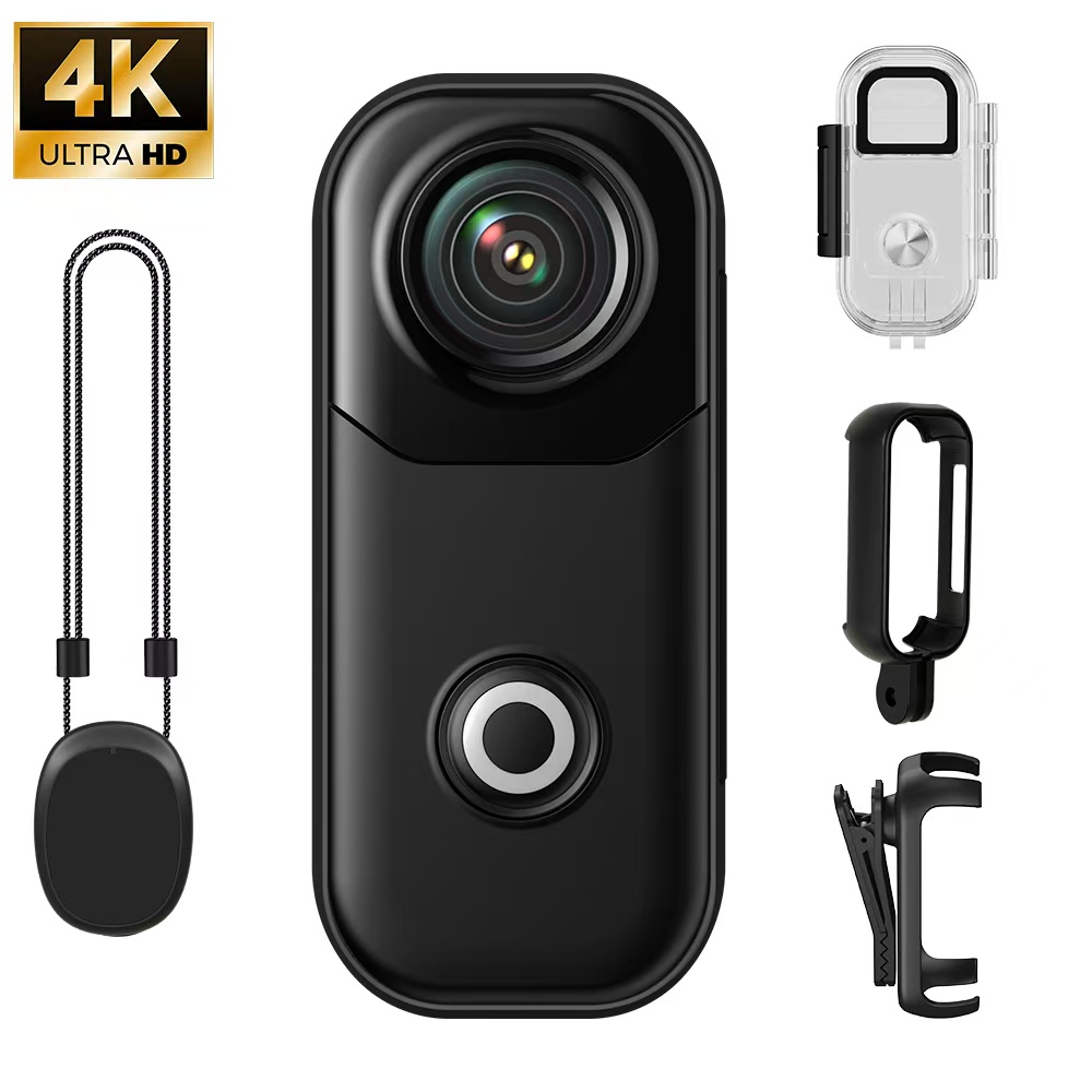 Outdoor Adventure Videos - ミニ4Kアクションカメラ ハンズフリーボディカムコーダー ポータブルビデオレコーダー サイクリング＆アウトドアアドベンチャー用