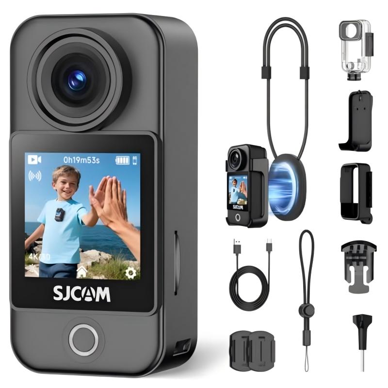 Outdoor Adventure Videos - C400ポケットSJCAMウェアラブルモーションカメラ：あなたの4Kアドベンチャーパートナー、マグネットストラップ付きPOVサムカメラ