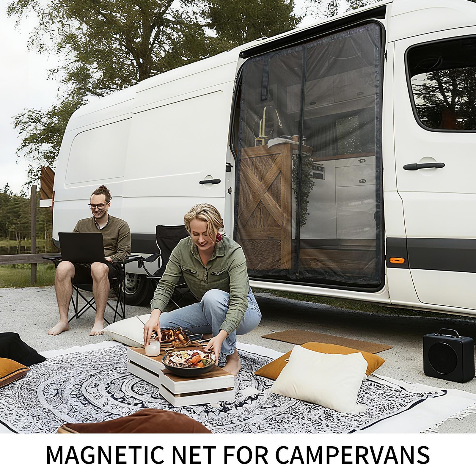 バンのドアスクリーン、UV耐性ネット、車両アクセサリー、RV - Outdoor Adventure Uva のレビューと価格
