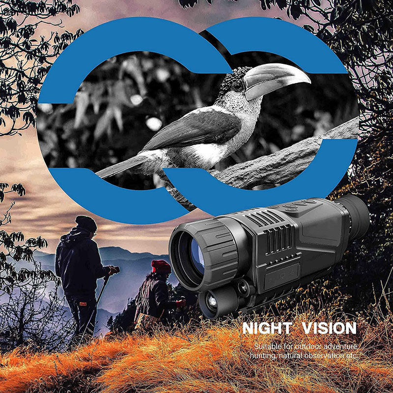 低照度暗視ハンティング望遠鏡 200M 強力単眼鏡 写真撮影 - Outdoor Adventure Videos のレビューと価格