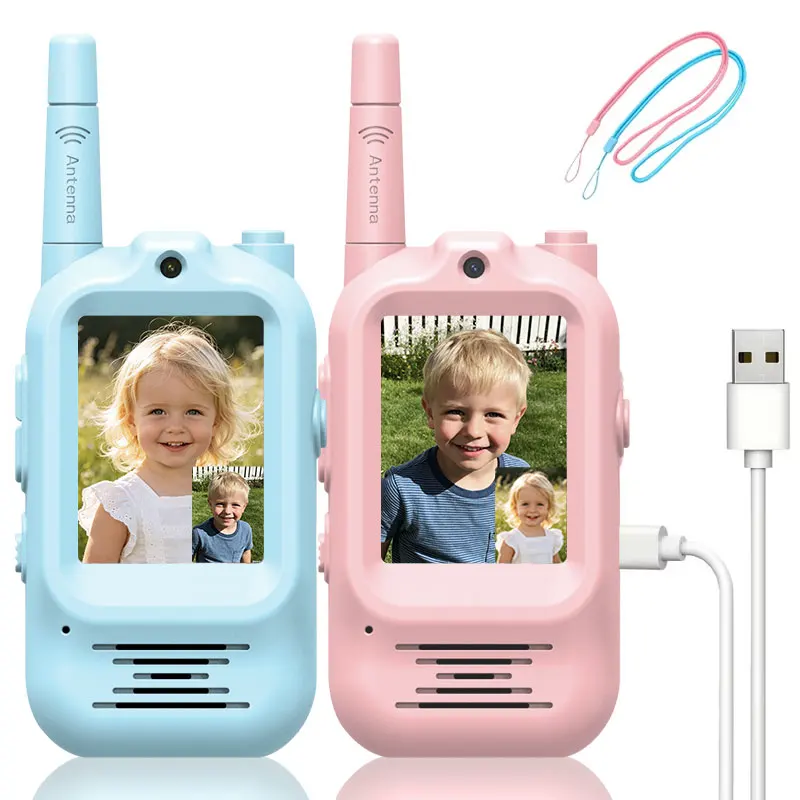 2個セット 子供用ビデオトランシーバー 充電式 室内・屋外用 - Outdoor Adventure Videos のレビューと価格